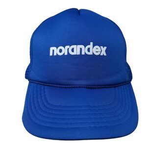 Norandex Snapback Mesh Back Rope Trucker Hat Blue OSFA Adjustable KC Caps